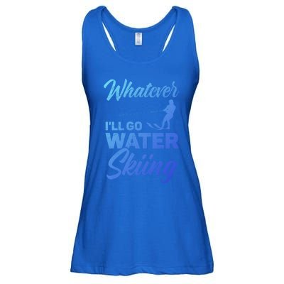 Whatever Ill Go Water Skiing Surface Water Sport Ski Gift Ladies Essential Flowy Tank