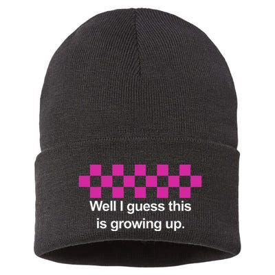Well I Guess This Is Growing Up Sustainable Knit Beanie