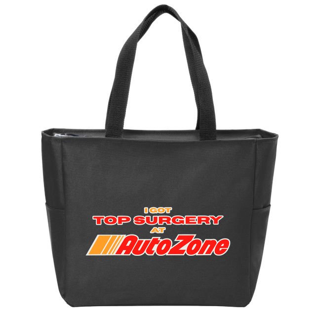 Worstshirts I Got Top Surgery At Autozone Zip Tote Bag
