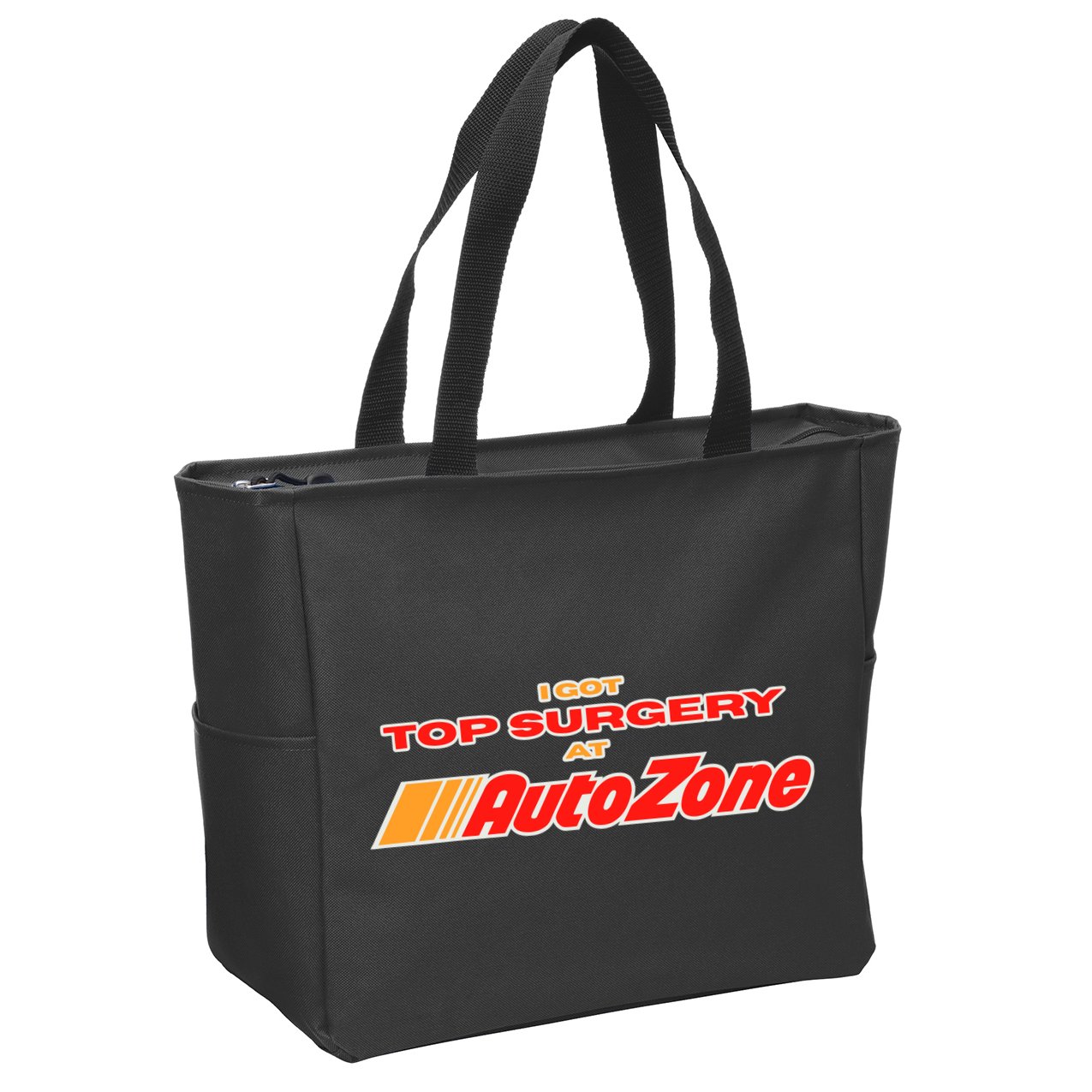 Worstshirts I Got Top Surgery At Autozone Zip Tote Bag