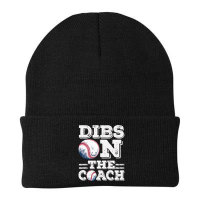 Womens Ive Got Dibs On The Coach Funny Baseball Coach Beanie