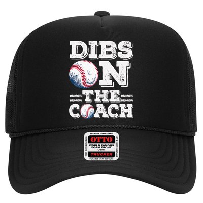Womens Ive Got Dibs On The Coach Funny Baseball Coach Hat