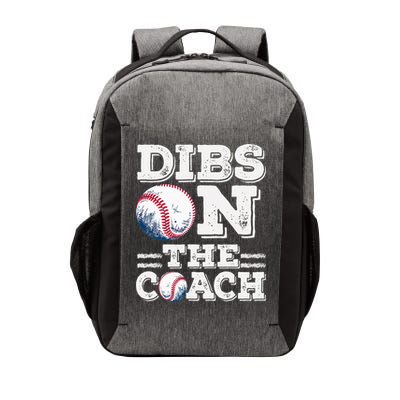 Womens Ive Got Dibs On The Coach Funny Baseball Coach Vector Backpack