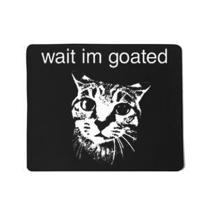 Wait IM Goated Funny Cat Meme Mousepad