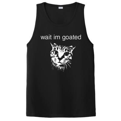 Wait IM Goated Funny Cat Meme PosiCharge Competitor Tank