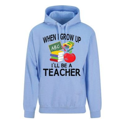 When I Grow Up ILl Be A Teacher Unisex Surf Hoodie