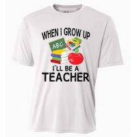 When I Grow Up ILl Be A Teacher Cooling Performance Crew T-Shirt