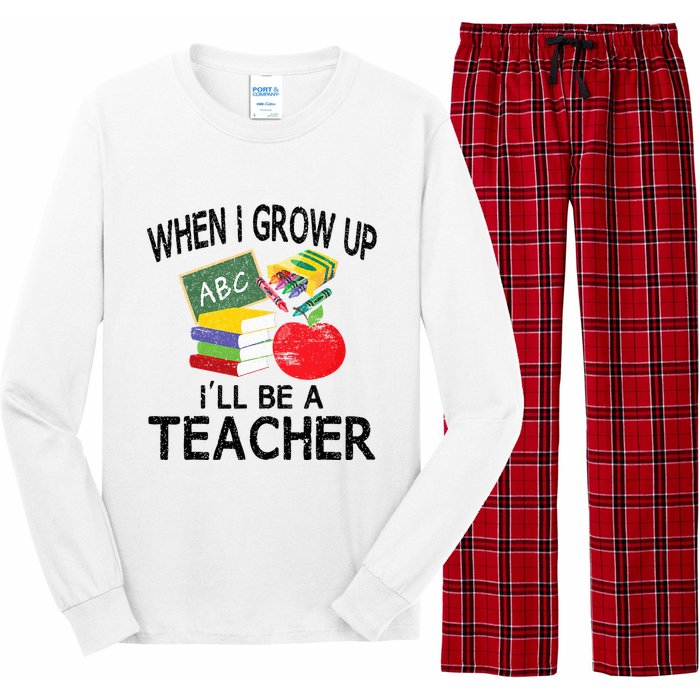 When I Grow Up ILl Be A Teacher Long Sleeve Pajama Set