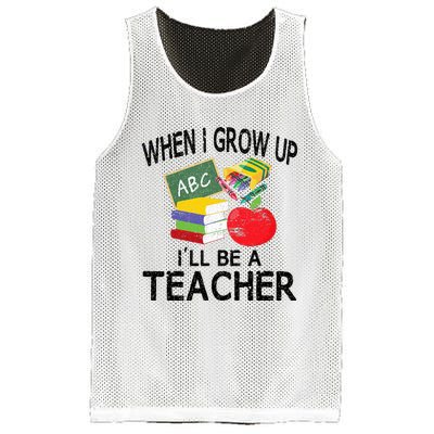 When I Grow Up ILl Be A Teacher Mesh Reversible Basketball Jersey Tank