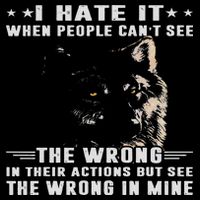 Wolf I Hate It When People Can't See The Wrong Mousepad