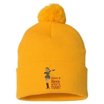 What If Hawk Was A Tuah Pom Pom 12in Knit Beanie