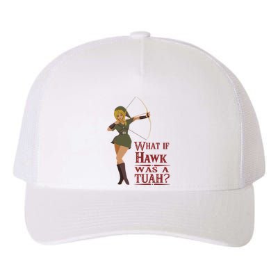 What If Hawk Was A Tuah Yupoong Adult 5-Panel Trucker Hat