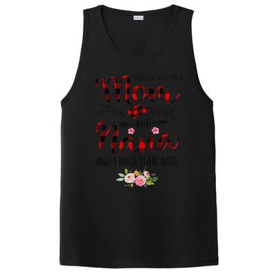 Womens I Have Two Titles Mom And Nana Flooral Decoration PosiCharge Competitor Tank