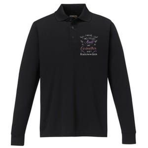 Womens I Have Two Titles Aunt & Godmother Mother's Day Gift Performance Long Sleeve Polo