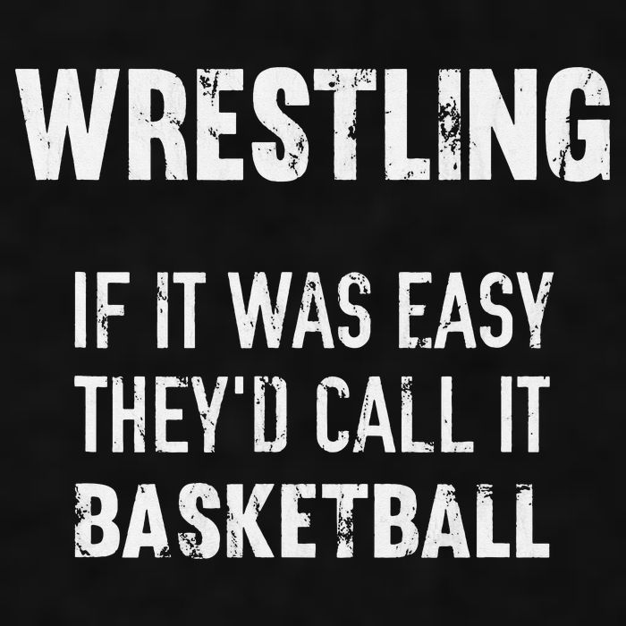 Wrestling If It Was Easy They'd Call It Basketball  Ladies PosiCharge Tri-Blend Wicking Tank