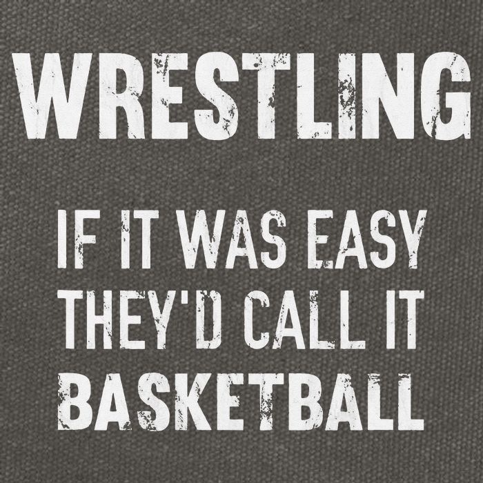 Wrestling If It Was Easy They'd Call It Basketball  Cotton Canvas Backpack