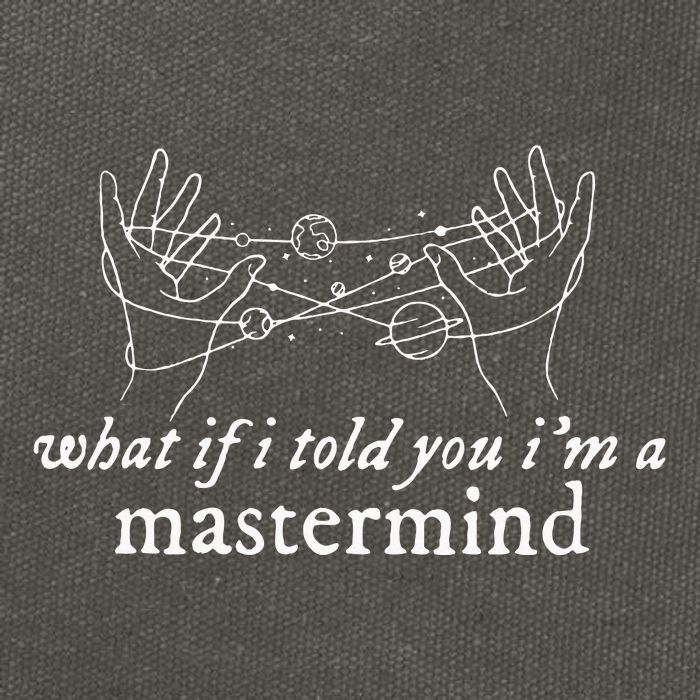 What If I Told You IM A Mastermind Cotton Canvas Backpack