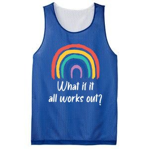 What If It All Works Out? Rainbow S Love Gift Mesh Reversible Basketball Jersey Tank