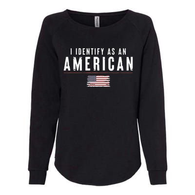 Women’S I Identify As An American Womens California Wash Sweatshirt