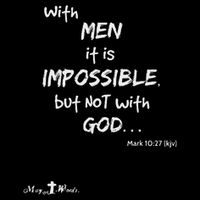 With It Impossible But Not With God Mark 1027 Christian Daily Commute Backpack