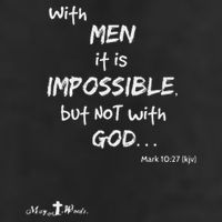 With It Impossible But Not With God Mark 1027 Christian Knit Cap Winter Beanie