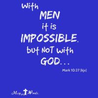 With It Impossible But Not With God Mark 1027 Christian Baby Bodysuit