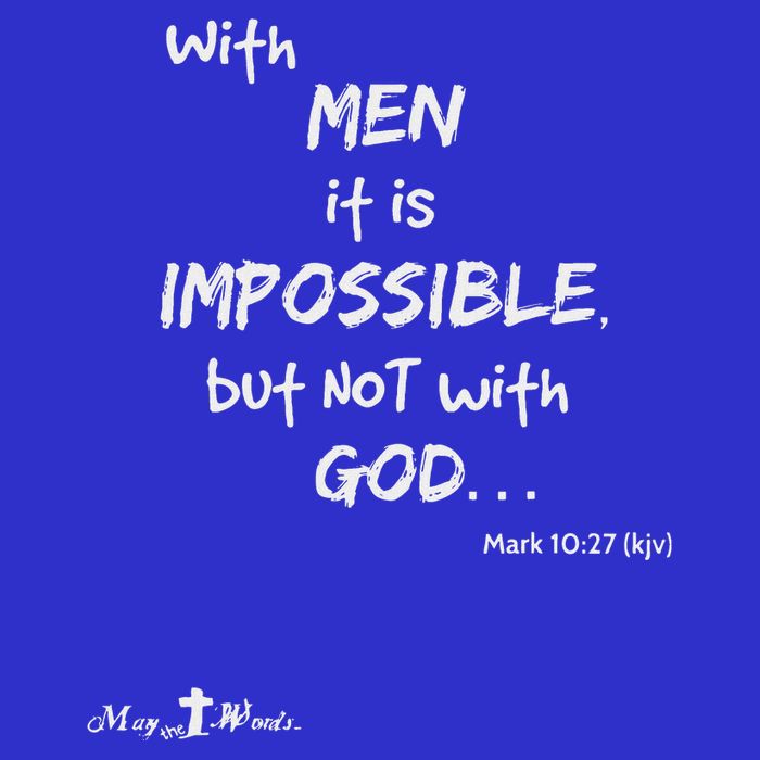 With It Impossible But Not With God Mark 1027 Christian Baby Bodysuit