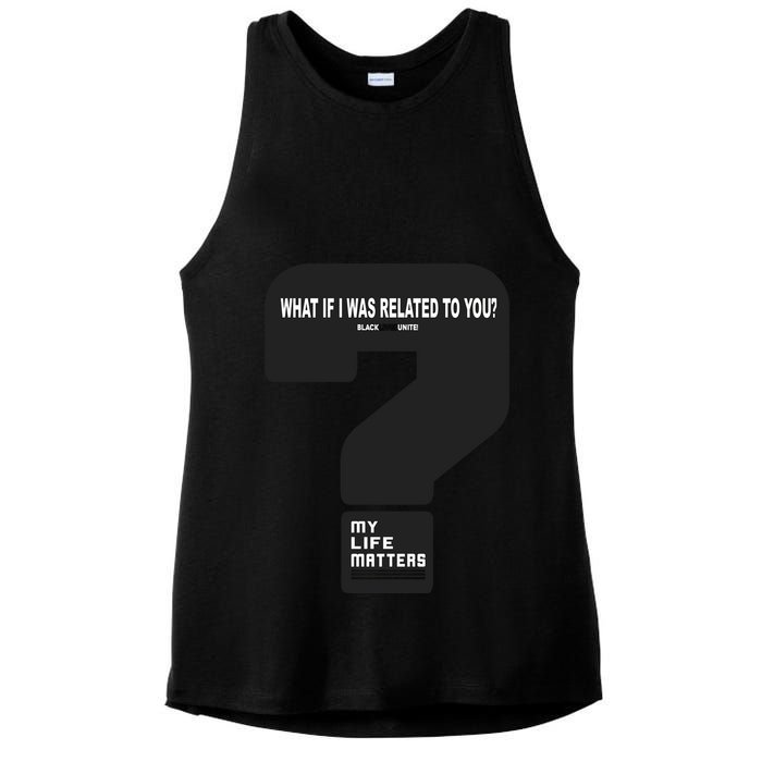 What If I Was Related To You? Ladies PosiCharge Tri-Blend Wicking Tank
