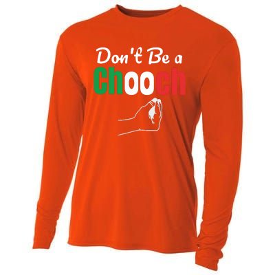 Words In Italian Chooch Italian Funny Italy Gift Cooling Performance Long Sleeve Crew