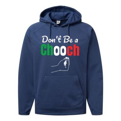 Words In Italian Chooch Italian Funny Italy Gift Performance Fleece Hoodie