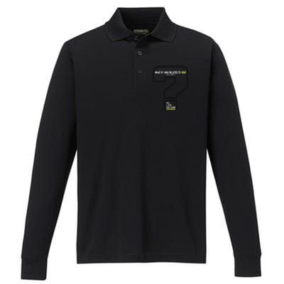 What If I Was Related To You? Performance Long Sleeve Polo