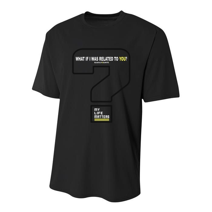 What If I Was Related To You? Youth Performance Sprint T-Shirt