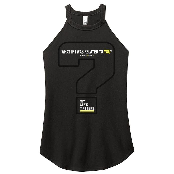 What If I Was Related To You? Women's Perfect Tri Rocker Tank