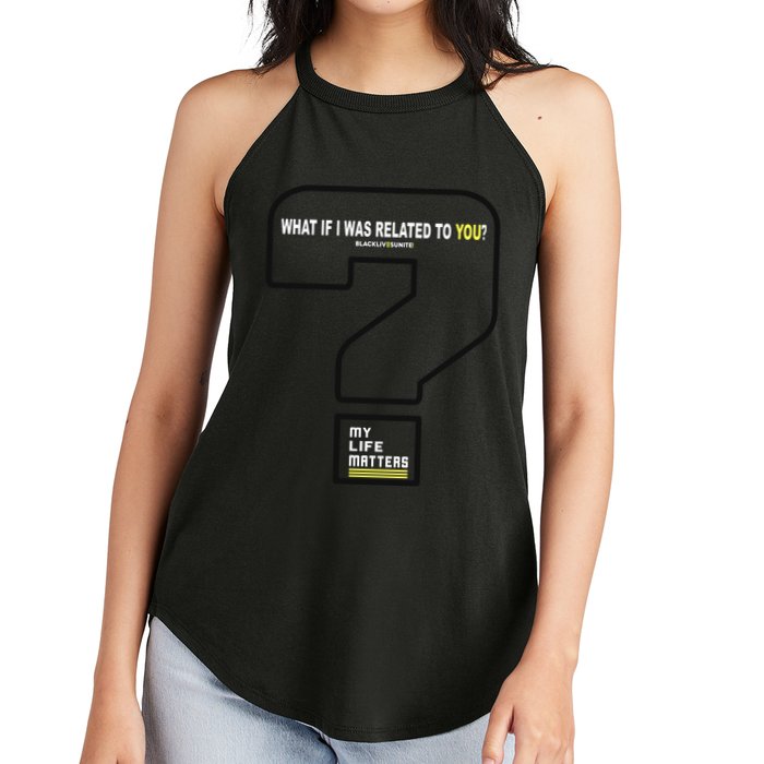 What If I Was Related To You? Women's Perfect Tri Rocker Tank