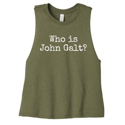 Who Is John Galt Women's Racerback Cropped Tank