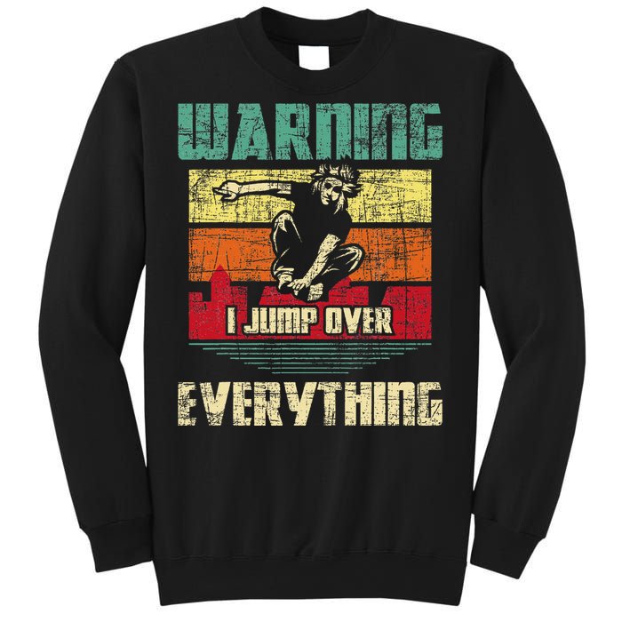 Warning I Jump Over Everything Parkour Enthusiast Sweatshirt