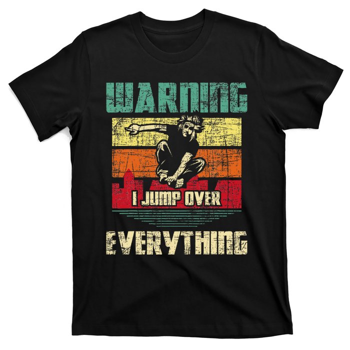 Warning I Jump Over Everything Parkour Enthusiast T-Shirt