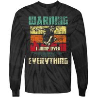 Warning I Jump Over Everything Parkour Enthusiast Tie-Dye Long Sleeve Shirt