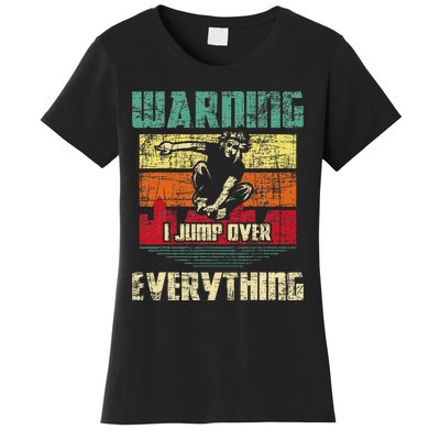 Warning I Jump Over Everything Parkour Enthusiast Women's T-Shirt