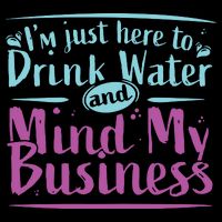 Womens Im Just Here To Drink Water And Mind My Business Soca Party Impact Tech Backpack