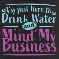 Womens Im Just Here To Drink Water And Mind My Business Soca Party Adult Drive Performance Visor