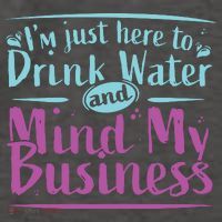 Womens Im Just Here To Drink Water And Mind My Business Soca Party Vector Backpack