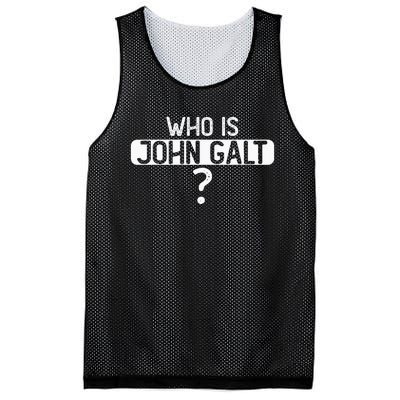 Who Is John Galt Mesh Reversible Basketball Jersey Tank