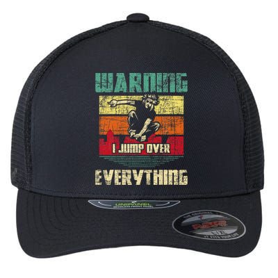 Warning I Jump Over Everything Parkour Enthusiast Flexfit Unipanel Trucker Cap