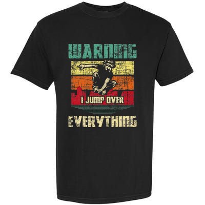 Warning I Jump Over Everything Parkour Enthusiast Garment-Dyed Heavyweight T-Shirt