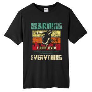 Warning I Jump Over Everything Parkour Enthusiast Tall Fusion ChromaSoft Performance T-Shirt