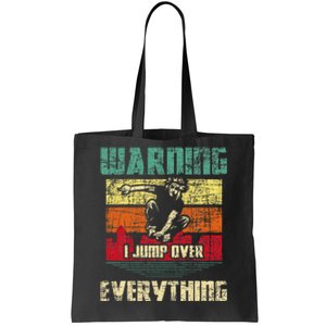 Warning I Jump Over Everything Parkour Enthusiast Tote Bag