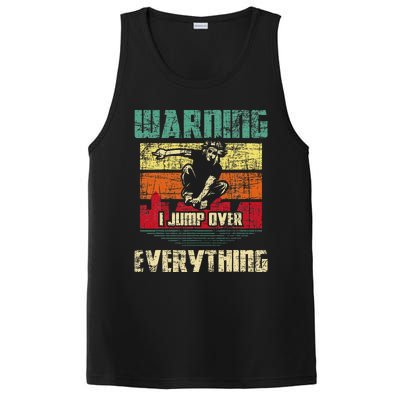 Warning I Jump Over Everything Parkour Enthusiast PosiCharge Competitor Tank