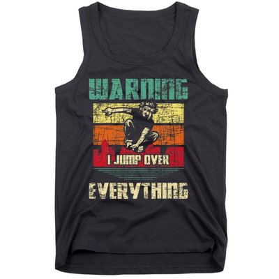 Warning I Jump Over Everything Parkour Enthusiast Tank Top