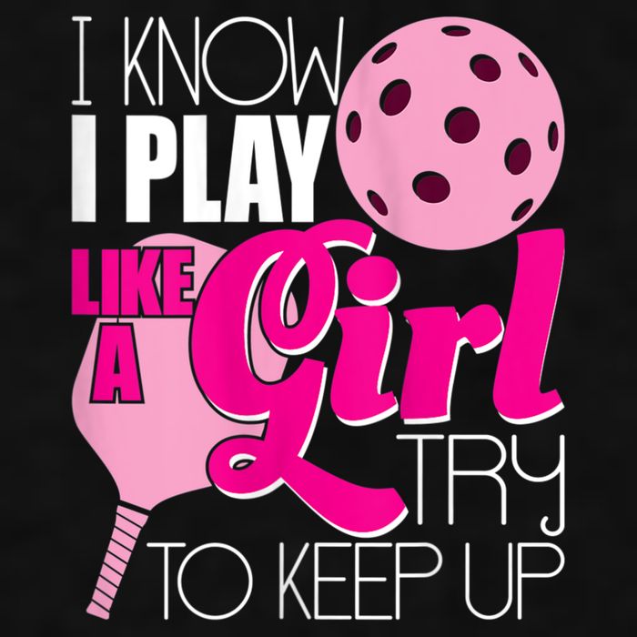 Womens I Know I Play Like A Try To Keep Up Paddleball Player Ladies PosiCharge Tri-Blend Wicking Tank